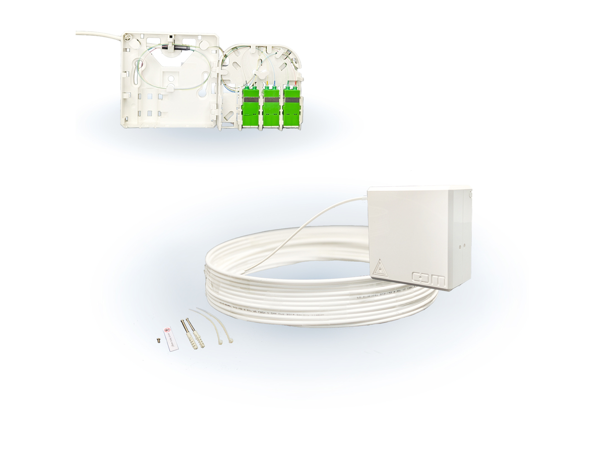 CCM ARCA XS FTTH Gf-TA weiss Fanout 10m 6F