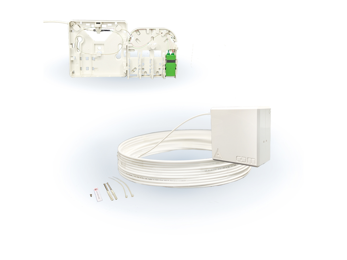 CCM ARCA XS FTTH Gf-TA weiss Fanout 50m 2F