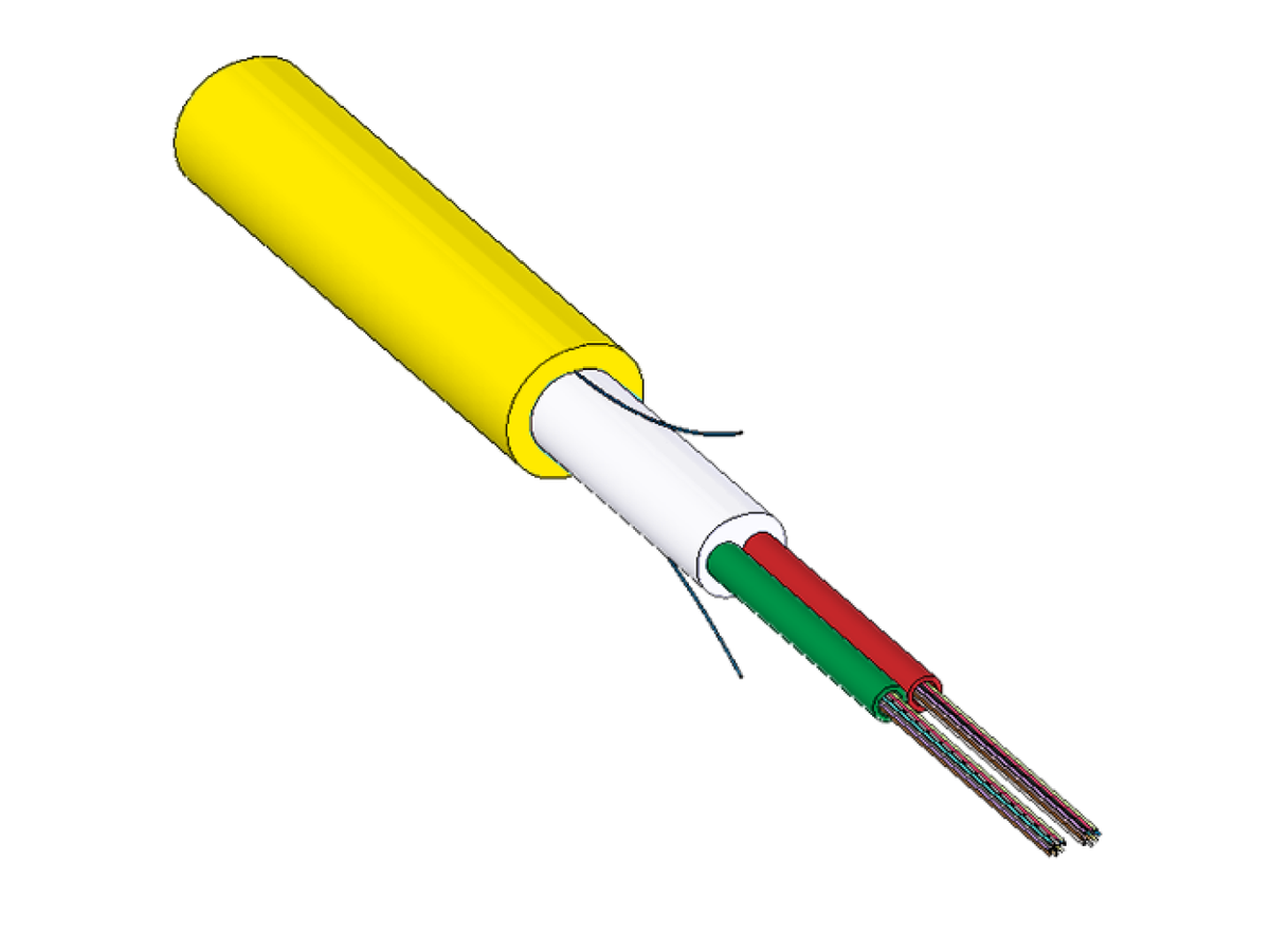 LWL Universalkabel LSFH-Dca 2x12 9/125 YE